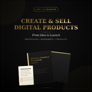 Create digital products people can actually buy, from idea to launch.