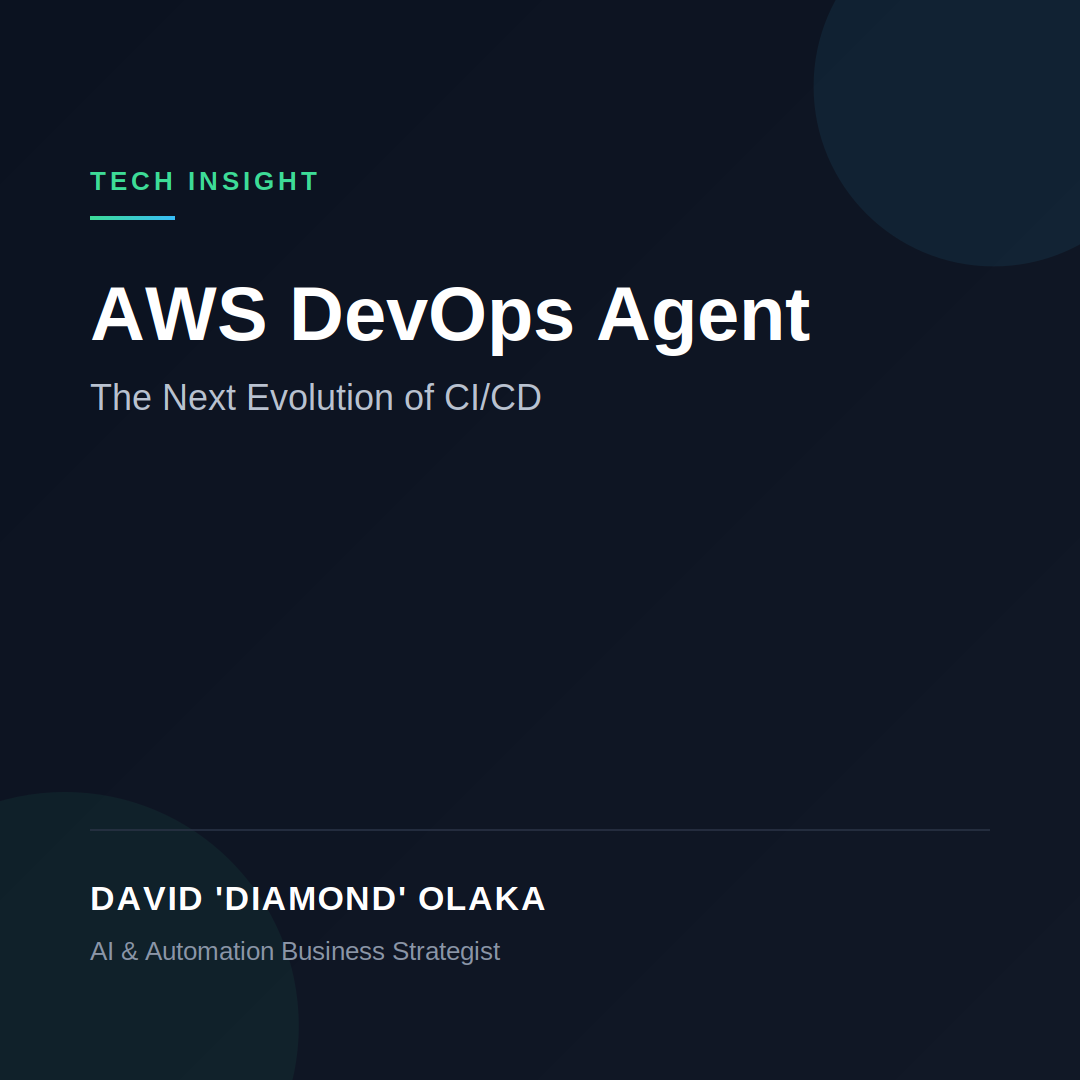 AWS DevOps Agent: How AI Is Changing DevOps and the Future of CI/CD