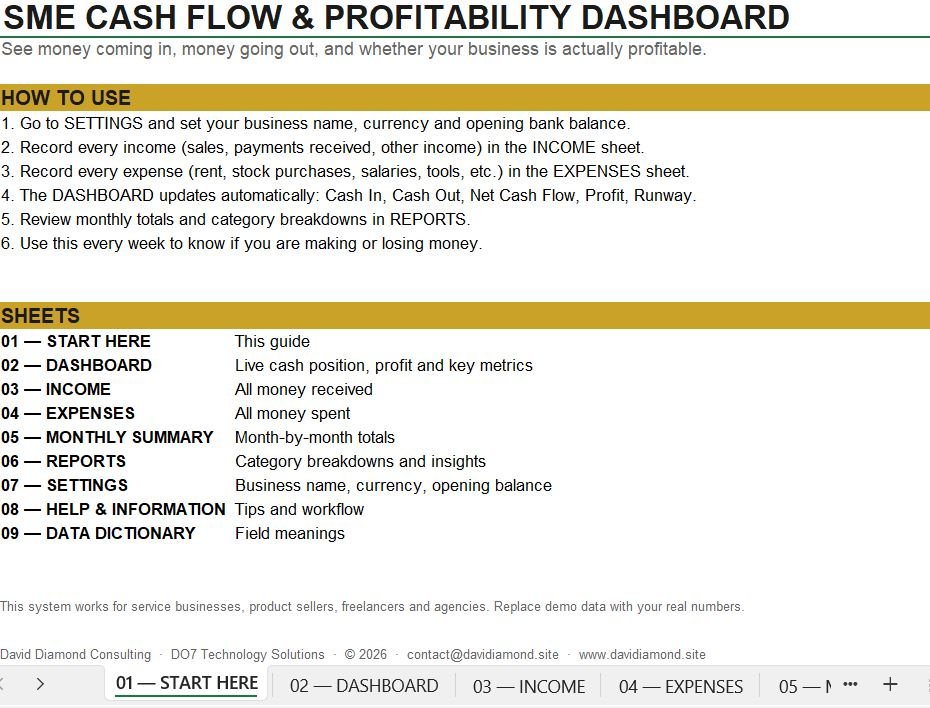 Cash Flow System Home