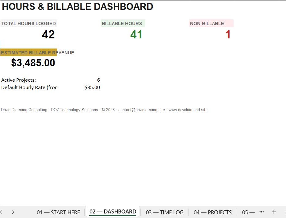 SME Project and Billable Hours Tracker
